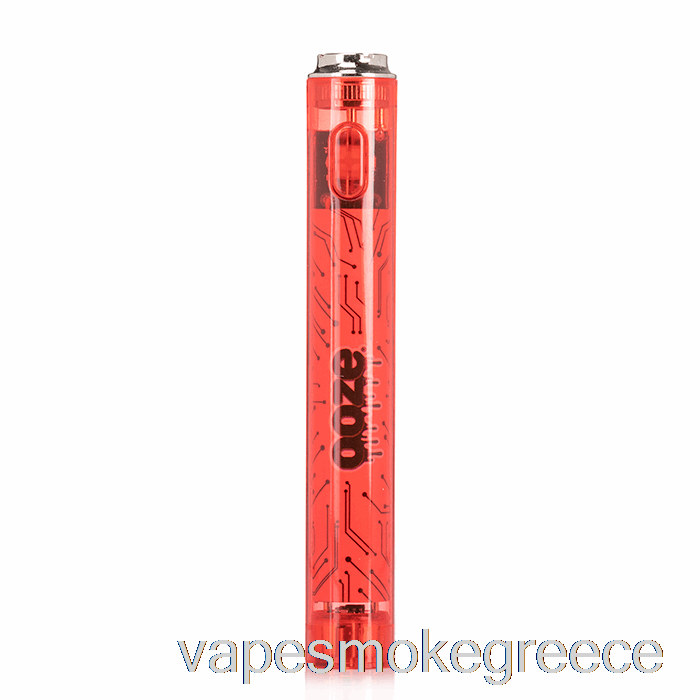 Vape Greece Ooze Slim 400mah Clear 510 Vape Battery Red Ruby ​​red